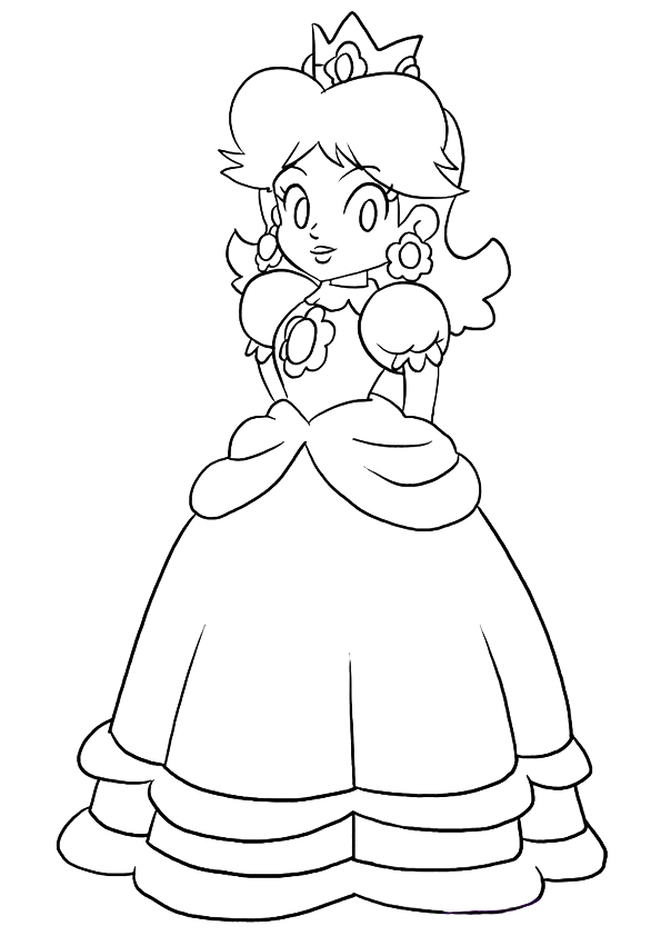 Princess Peach Coloring - Play Free Coloring Game Online