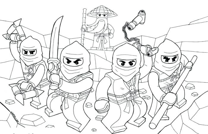 Ninjago Team Coloring - Play Free Coloring Game Online