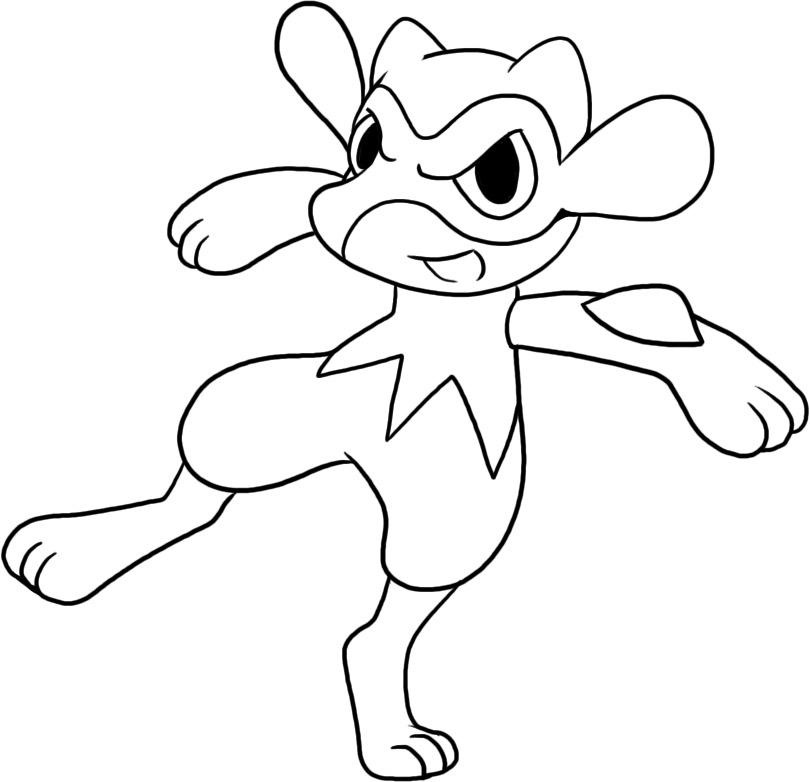 Riolu Fighting Coloring - Play Free Coloring Game Online