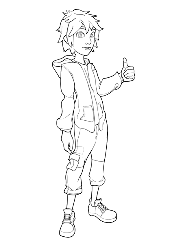 Hiro Hamada In Big Hero 6 Coloring - Play Free Coloring Game Online