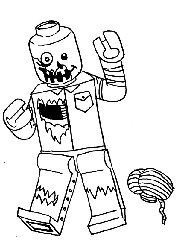 Lego Zombie Coloring - Play Free Coloring Game Online