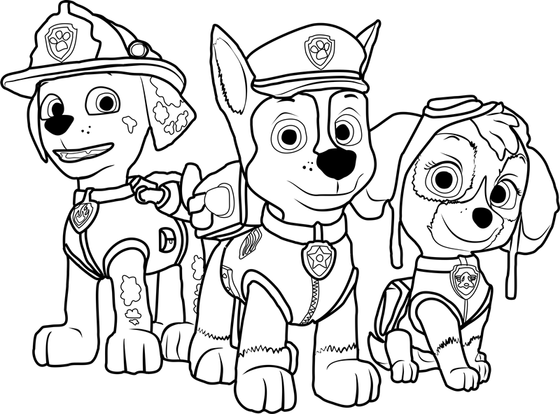 PAW Patrol Coloring - Play Free Coloring Game Online