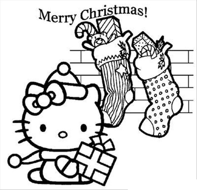 Hello Kitty In Christmas Coloring - Play Free Coloring Game Online