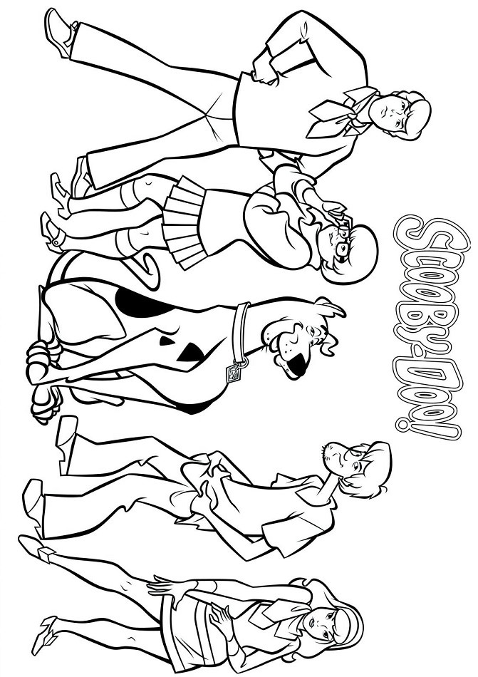 Family Of Scooby Doo Coloring - Play Free Coloring Game Online