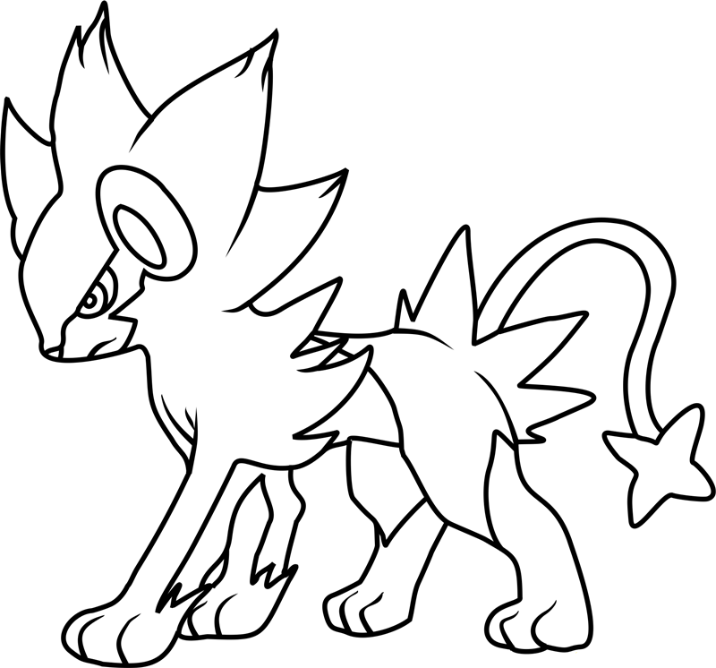 Luxray Pokemon Coloring - Play Free Coloring Game Online