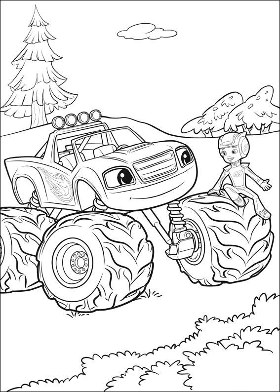 AJ Sitting On Wheel Coloring - Play Free Coloring Game Online