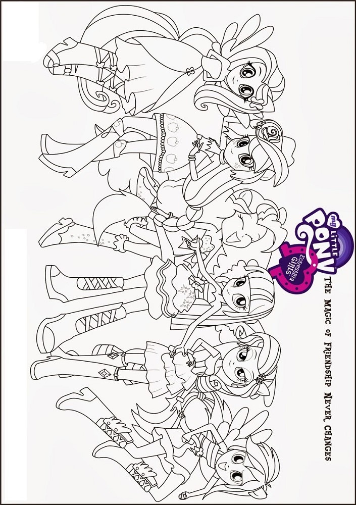 Equestria Girls Coloring - Play Free Coloring Game Online