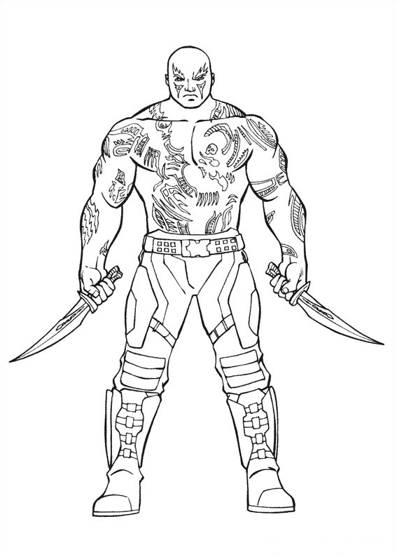 Drax The Destroyer Coloring Play Free Coloring Game Online