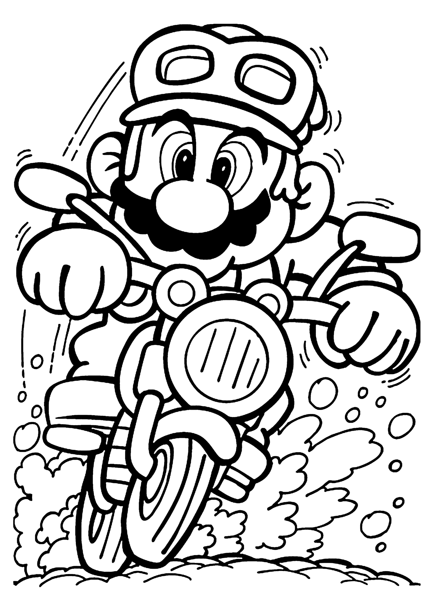Mario Driving Coloring   Play Free Coloring Game Online
