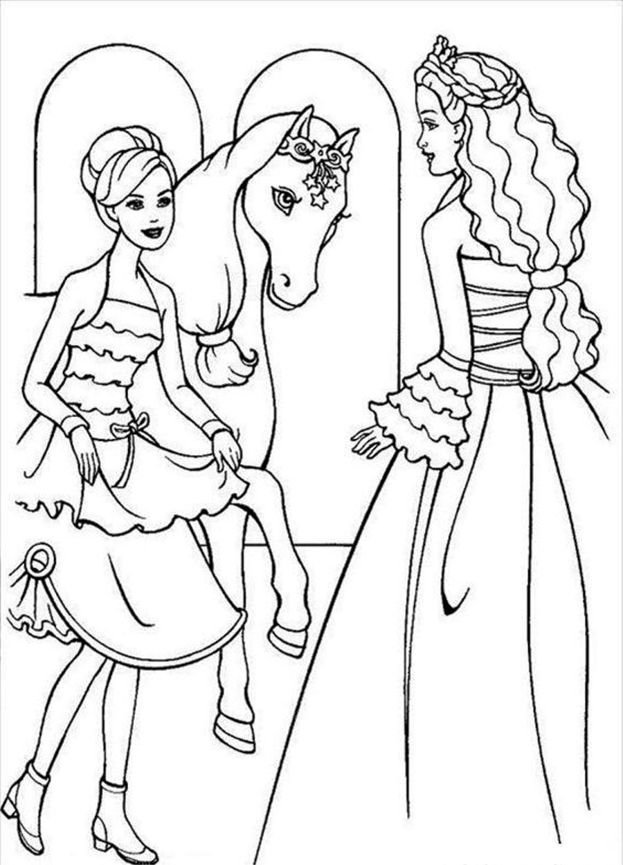 princess horse coloring game