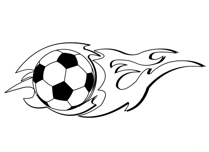 The Ball Is On Fire Coloring - Play Free Coloring Game Online