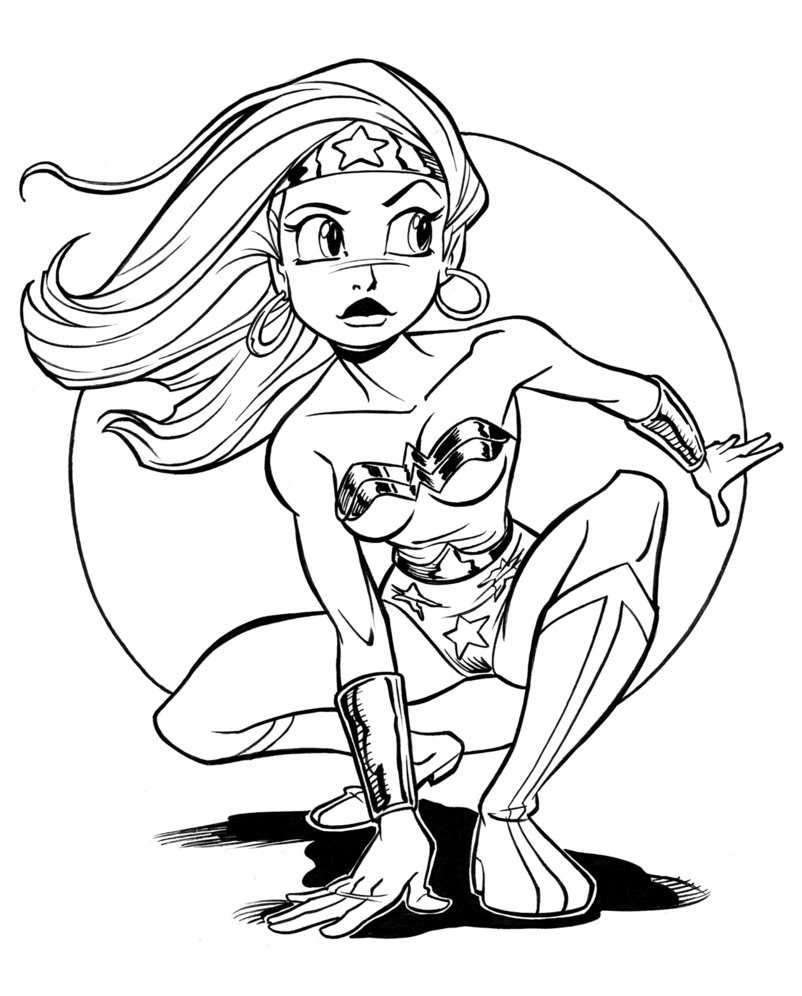 Awesome Wonder Woman Coloring - Play Free Coloring Game Online