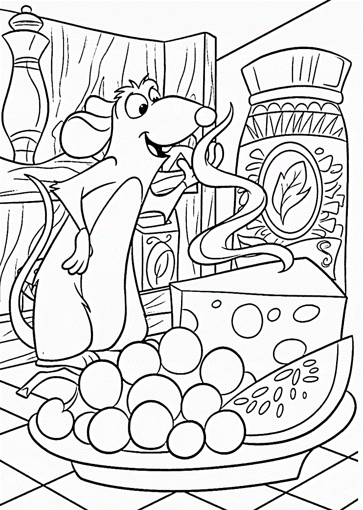 Remy Smelling Foods Coloring - Play Free Coloring Game Online