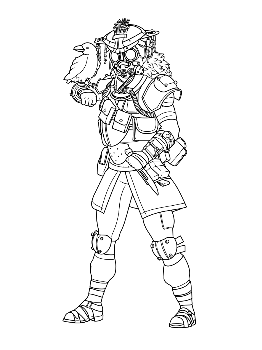 Bloodhound Apex Legends Coloring - Play Free Coloring Game Online