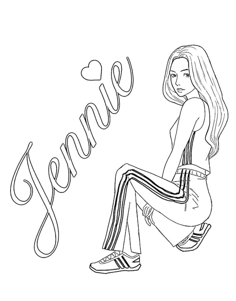 Jennie In Blackpink Coloring Play Free Coloring Game Online