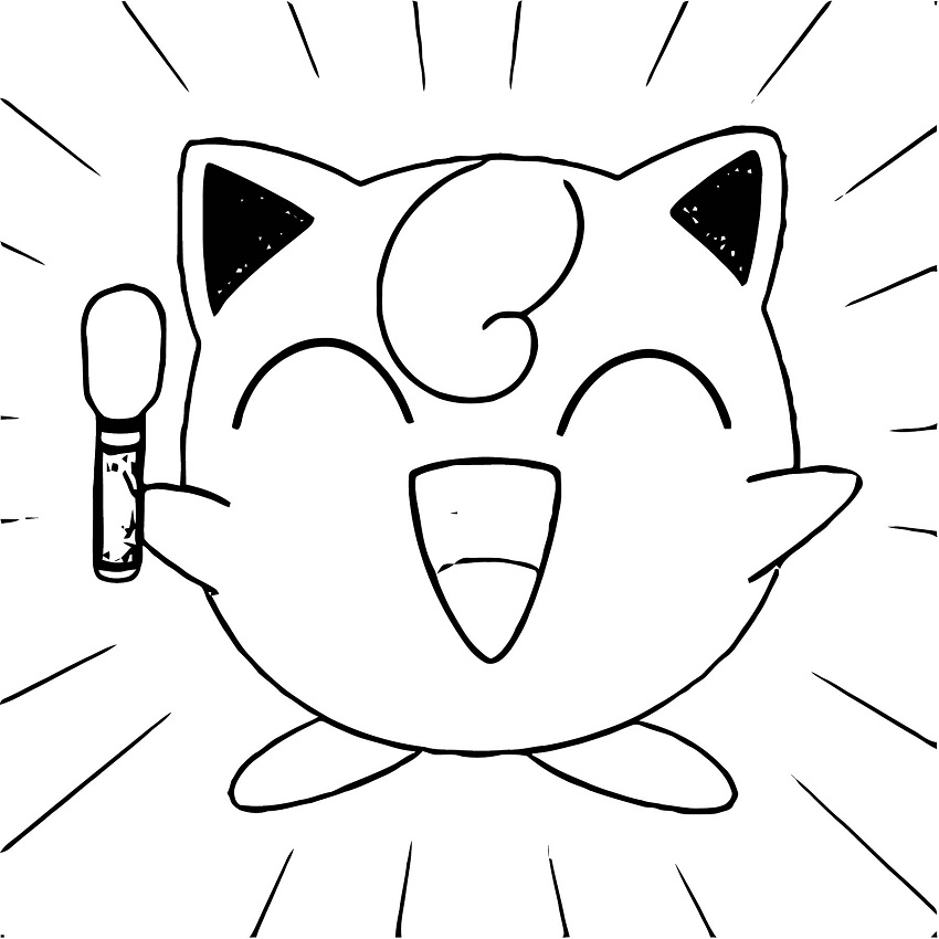Happy Pokemon Jigglypuff Coloring Play Free Coloring Game Online