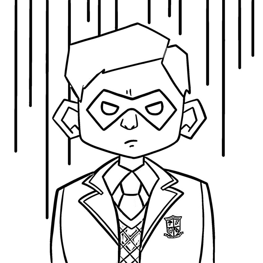 Hero From Umbrella Academy Coloring Play Free Coloring Game Online