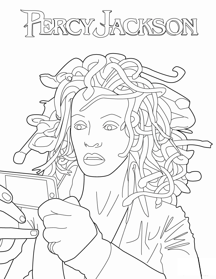 Medusa From Percy Jackson Coloring Play Free Coloring Game Online