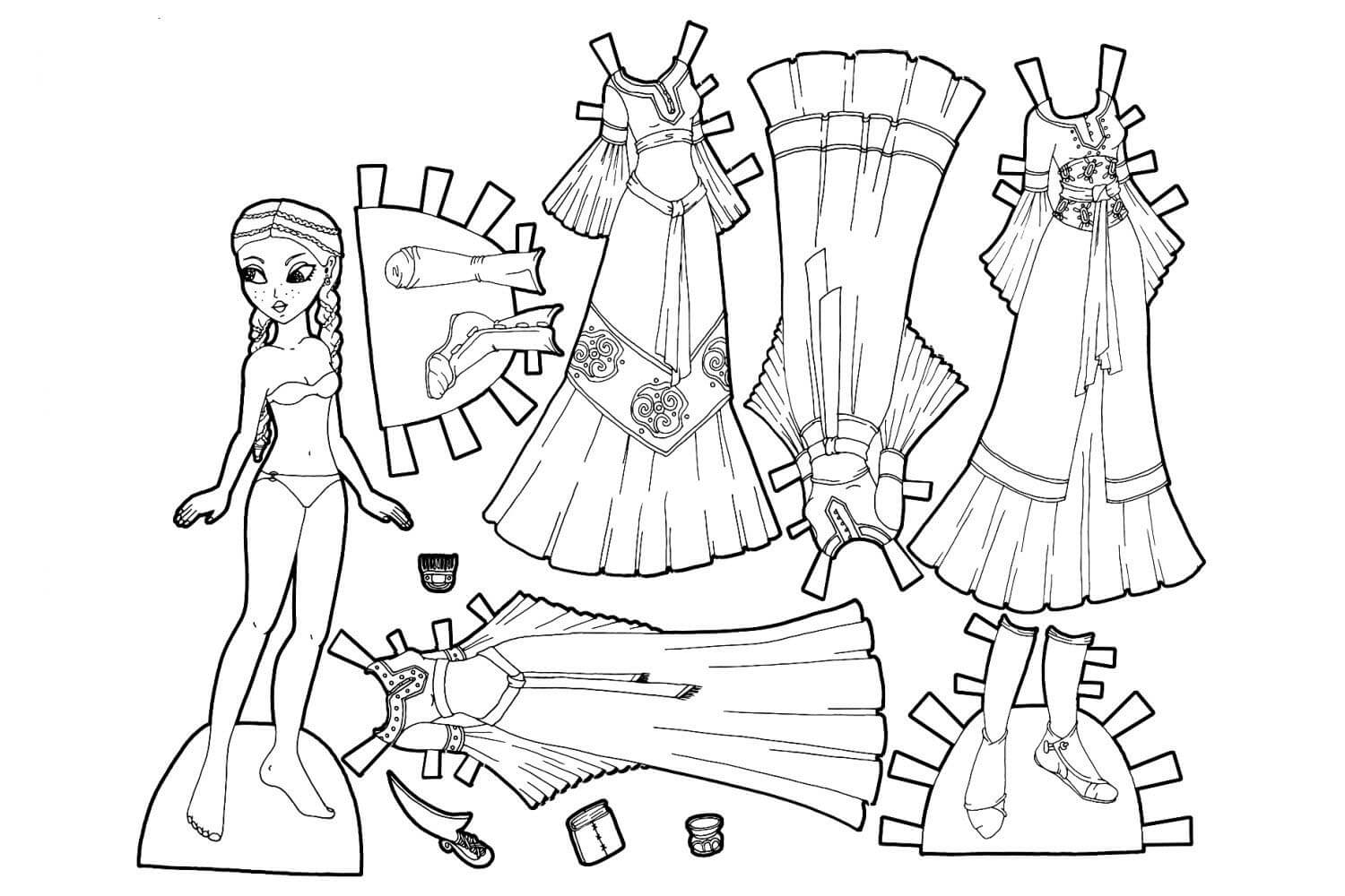 Paper Dolls Coloring Play Free Coloring Game Online