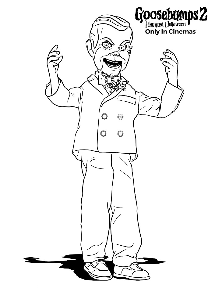 Slappy From Goosebumps Coloring Play Free Coloring Game Online