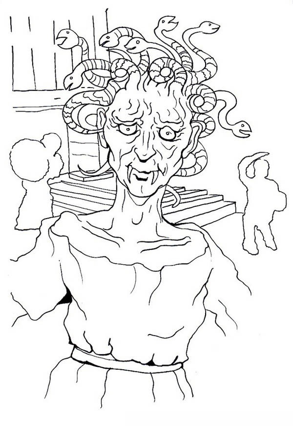 Medusa Smiling Coloring Play Free Coloring Game Online