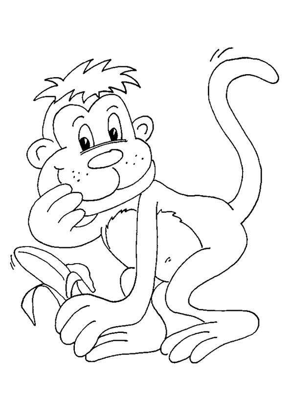 Monkey With A Banana Coloring Game Monkey With A Banana