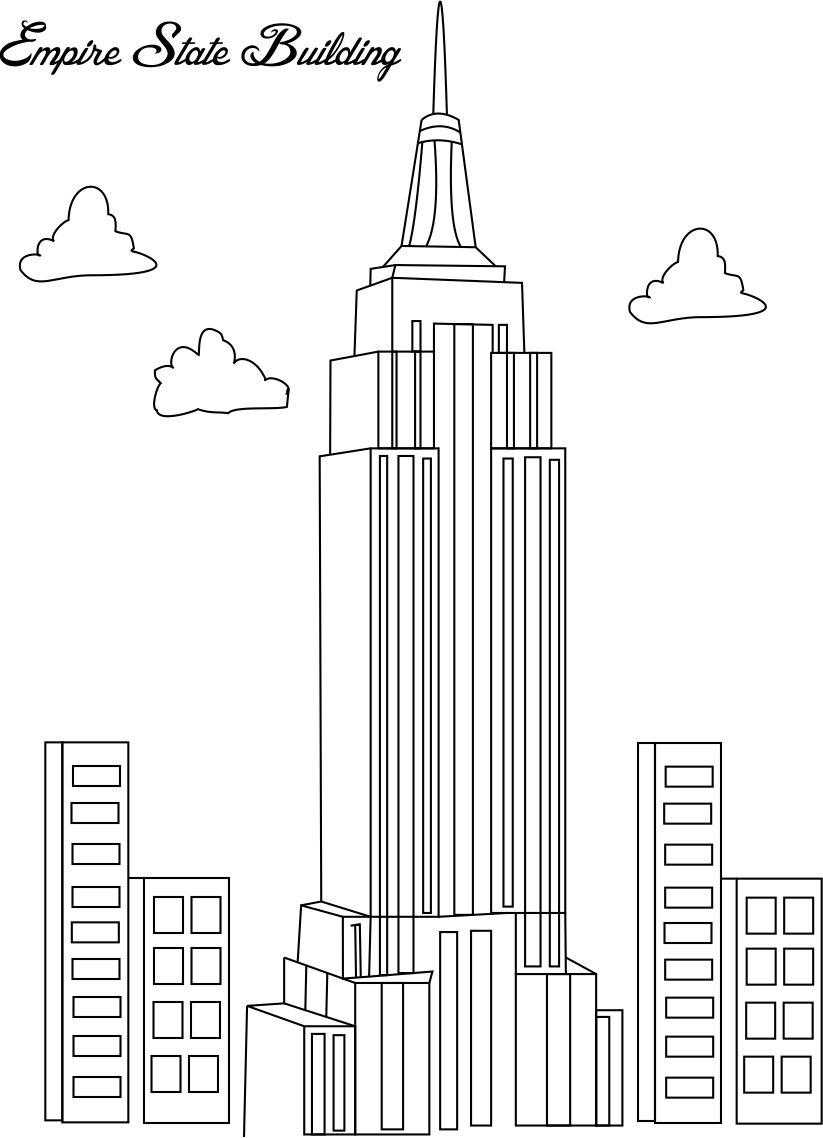 Empire State Building Coloring Game Empire State Building
