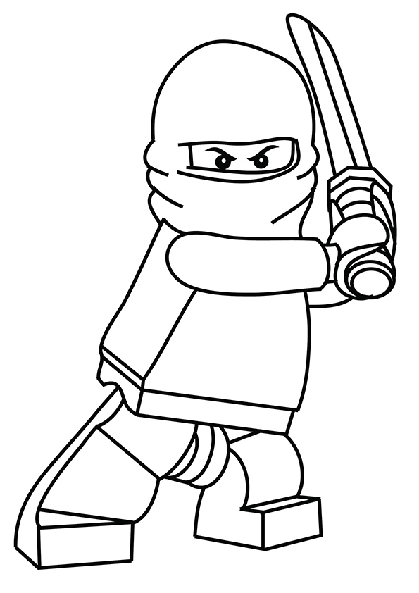 The Little Ninja with Mask Coloring Game The Little Ninja with Mask