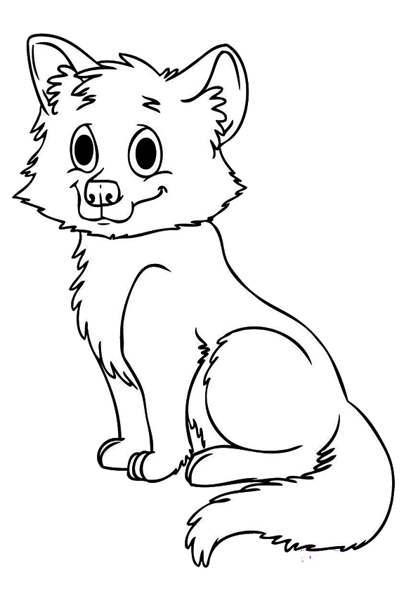 A Baby Fox Coloring Game A Baby Fox