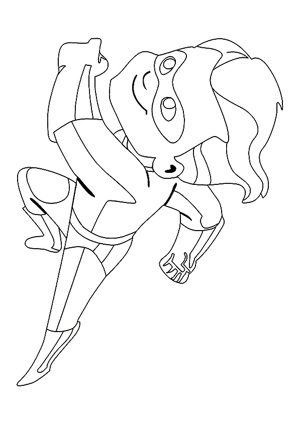 The Dash Parr Running At Top Speed Coloring Game The Dash Parr Running At Top Speed