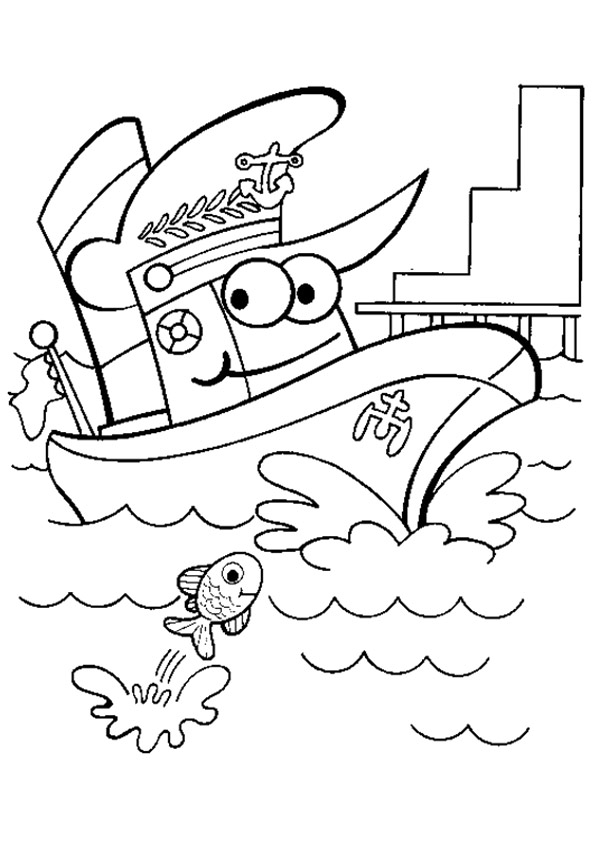 A Cartoon Ship