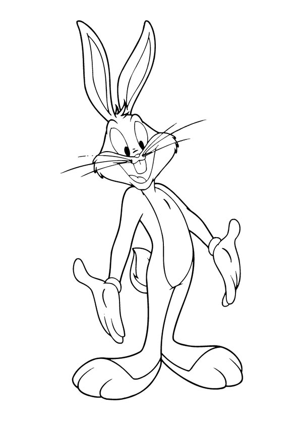 Smiling Bugs Bunny Coloring Game Smiling Bugs Bunny