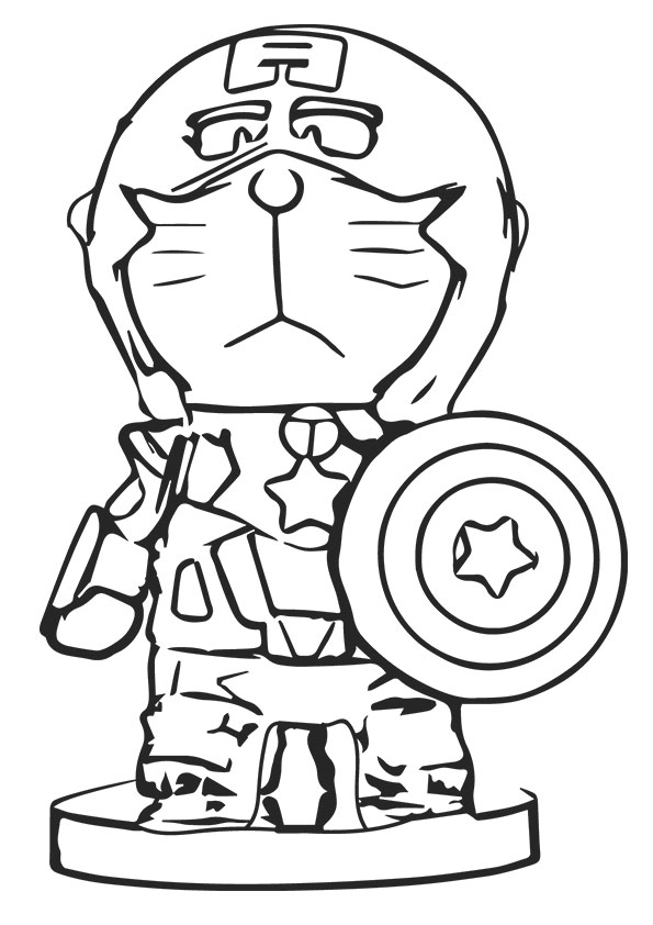 Captain America Doraemon