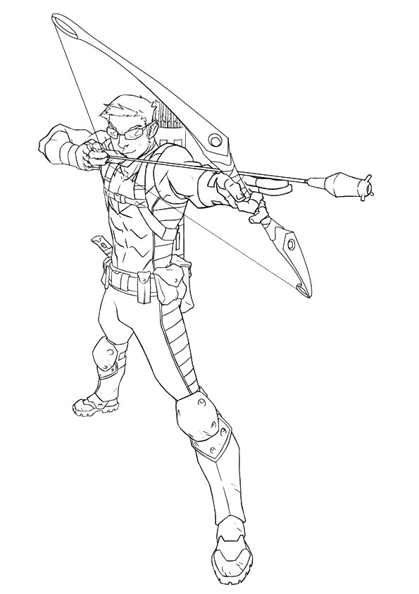 Mighty Hawkeye Coloring Game Mighty Hawkeye
