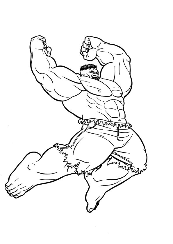 Muscle Hulk Coloring Game Muscle Hulk