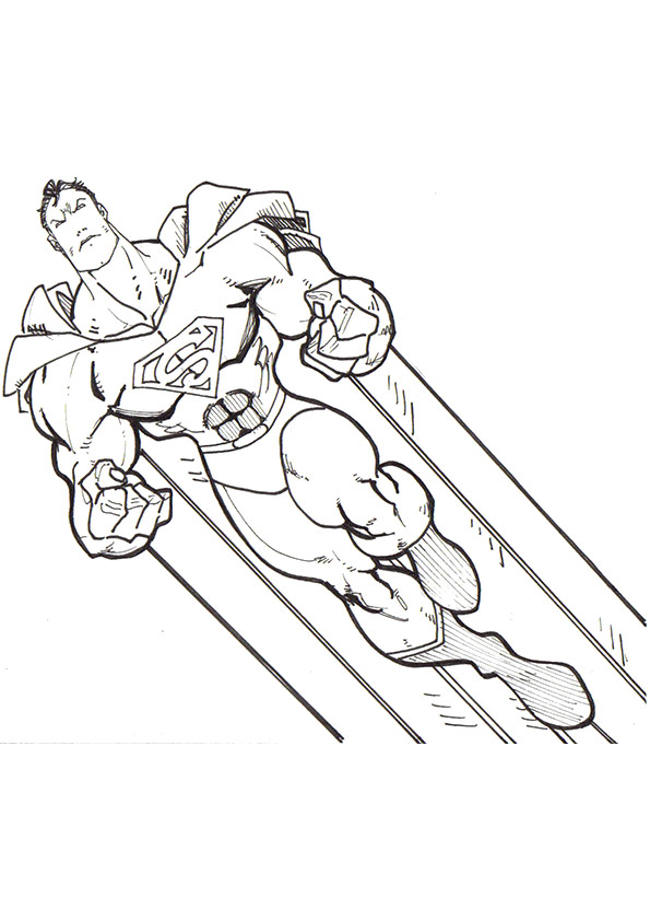 Superman Flying Coloring Game Superman Flying