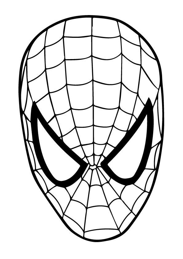 The Spiderman Mask Coloring Game The Spiderman Mask