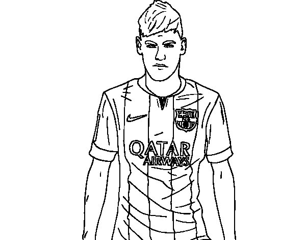 Neymar Jr. Coloring Game Neymar Jr.