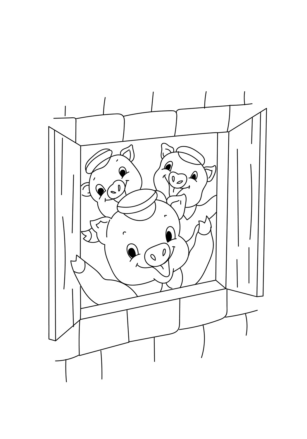 Three Little Pigs Coloring Game Three Little Pigs