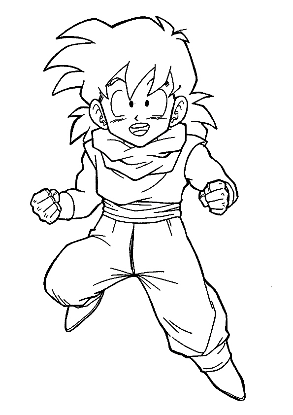 Goten Childhood Coloring Game Goten Childhood