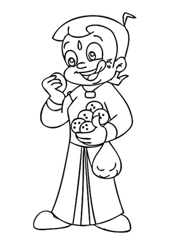 Chhota Bheem Eating Cookie