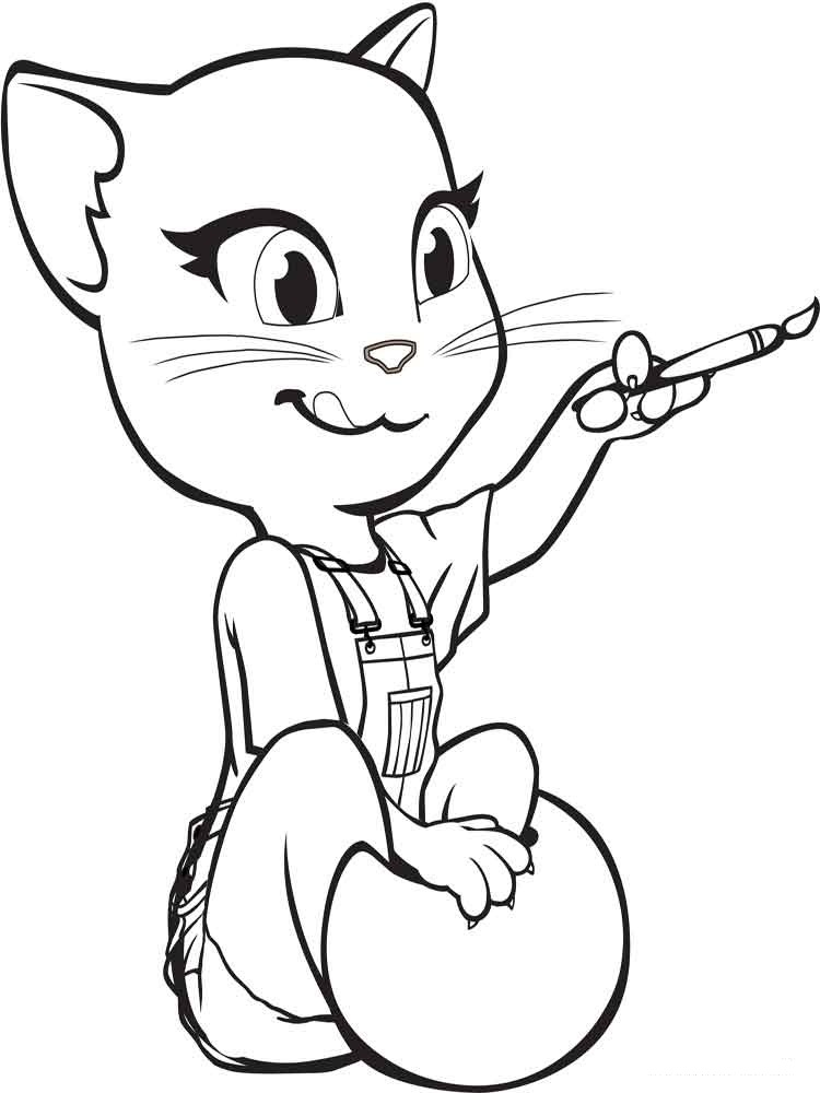 Angela Drawing Coloring Game Angela Drawing