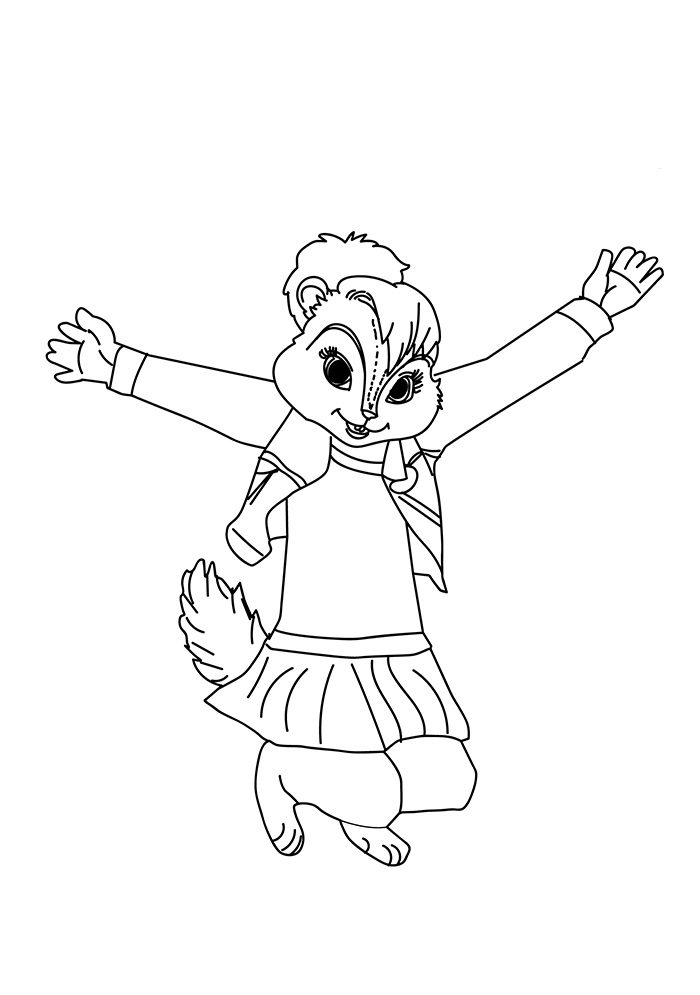 The Chipmunks Dancer Coloring Game The Chipmunks Dancer