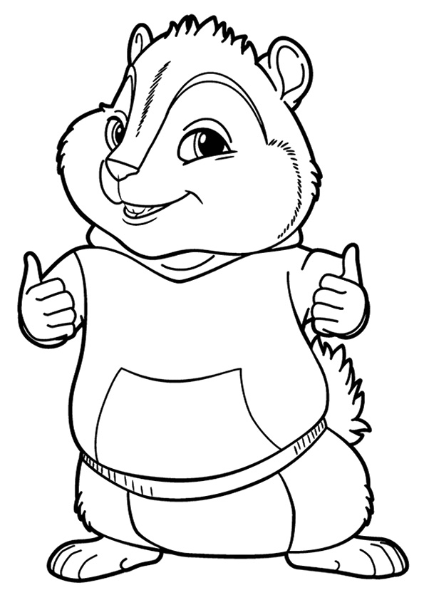 The Chipmunks Oke Coloring Game The Chipmunks Oke