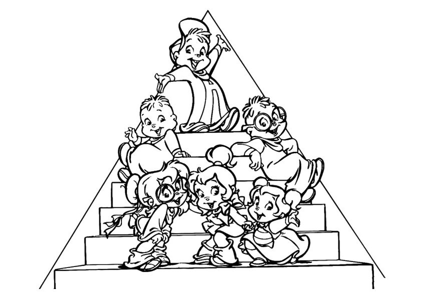 Chibi The Chipmunks Coloring Game Chibi The Chipmunks