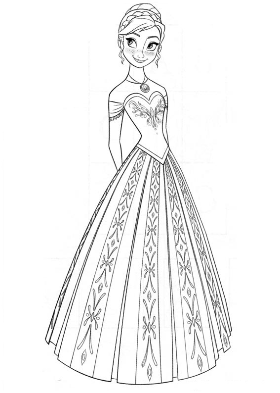 Princess Anna Coloring Game Princess Anna