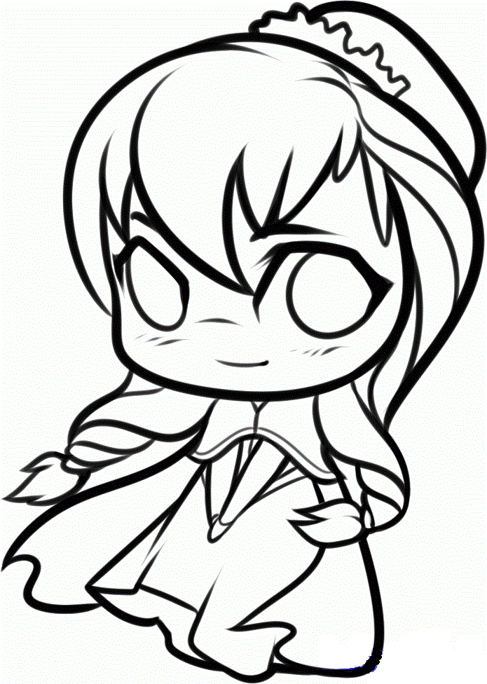 Chibi Anna Coloring Game Chibi Anna