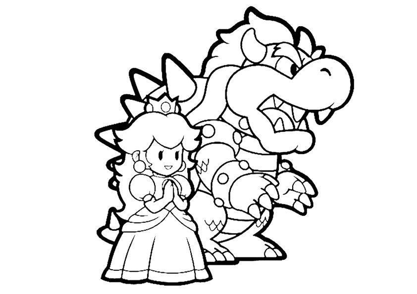Princess Peach And Dragon