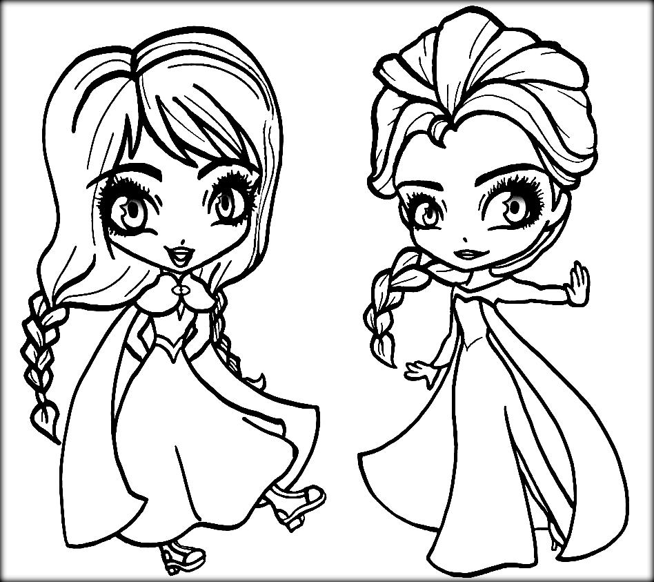 Anna And Elsa Chibi