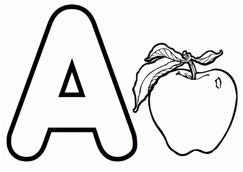 A Is For Apple Coloring Game A Is For Apple